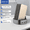 Gold, variant on Domars 3pcs Share Portable Charge Power Bank with Station Dock 8000mAh Power Bank Packs, External Battery Built-in 3-in-1 Charging Cables, Suit for Office Cafe Home Party