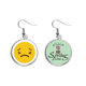 thumbnail image 1 of horrible horrible amarillo lindo hermoso patron de chat en linea ilustración colgante decorativo temporada pendientes de primavera joyas Unbranded M, 1 of 3