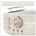 thumbnail image 6 of AEOMJK semi-automatic espresso machine, one-button operation, temperature display, with steam milk frother, 1.5L water tank, can make espresso, latte, cappuccino, 6 of 6