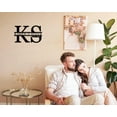 thumbnail image 3 of Personalized Metal Letters Sign, Anniversary Wedding Gifts Letters for Wall Decor, Monogram Wall Decor, Metal Name Signs Personalized, Family Name Sign, Name Sign for Wall, Initial Split Letter Sign, 3 of 11