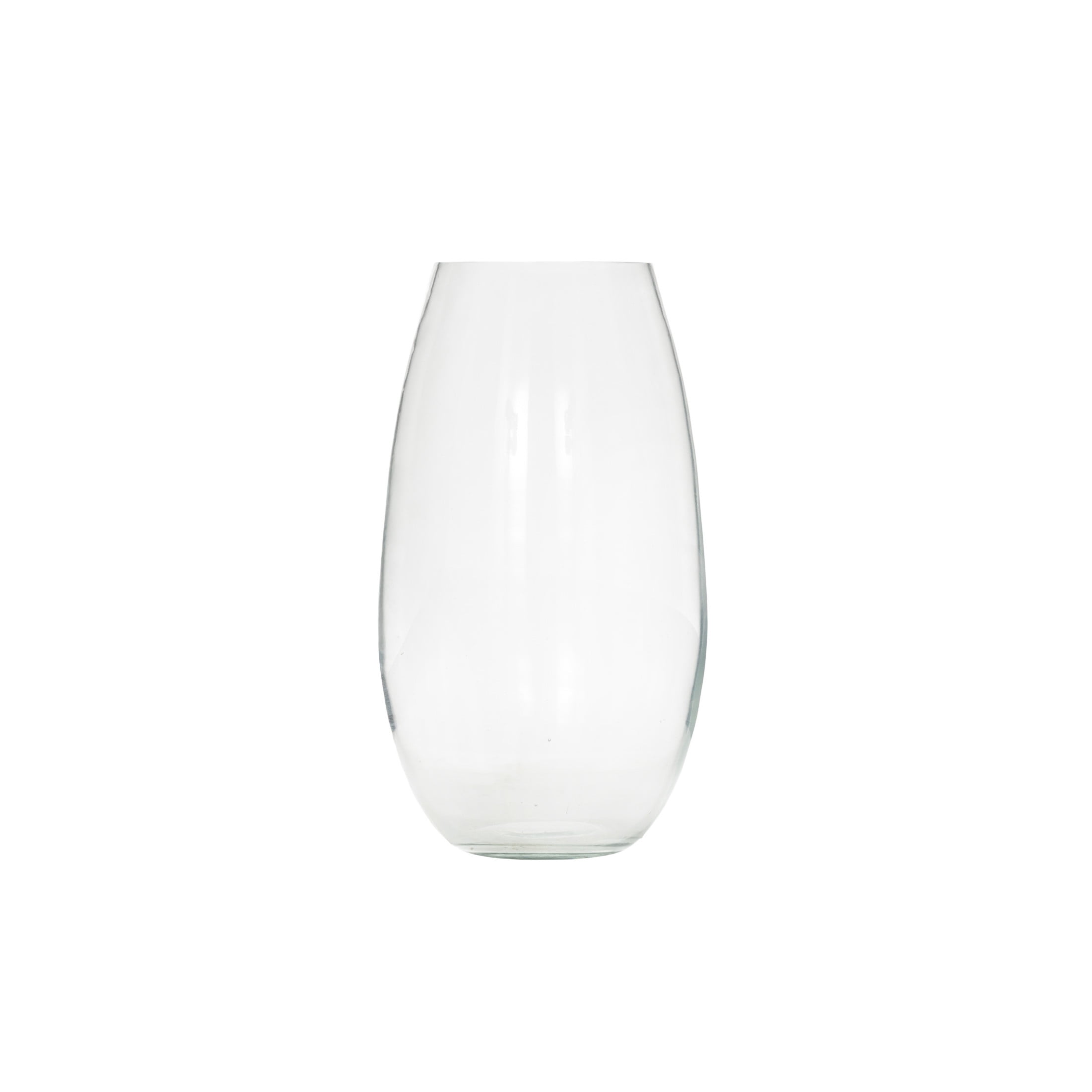 DecMode 11" Wide Glass Vase