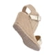 thumbnail image 4 of Sandalia De Plataforma Confort Turkia Con Yute Natural Napa Metálica Oro Para Mujer, 4 of 5