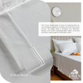 thumbnail image 3 of Juego de sábanas Linen Home, 100% algodón percal, tamaño completo, color blanco, 3 of 9