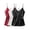 Black/White/Wine Red, variant on 3 Pack: Womens Silk Satin Tank Top V Neck Camisole Cami Spaghetti Strap Top Loose Sleeveless Blouses Tank Shirt