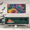 thumbnail image 2 of Salouo Psychedelic Sunflowers Pattern Holiday Banner Outside Party Decoration Banner (1PC) Festival Supplies Fit for Birthday Parties & Celebrations & Chrismas-Small, 2 of 8