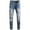01 Blue4, variant on Mens Jeans Comfortable Fashion High-end Stretch Nostalgic Big Hole Slim Beggar Jeans Trendy Design Machine Washable Street Style