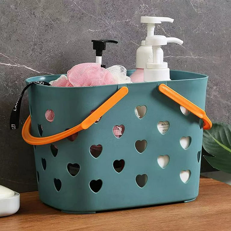 Portable Plastic Shower Caddy Basket with Compartments, Cleaning Supply  Storage Organizer with Handle for College Dorm Bathroom - AliExpress