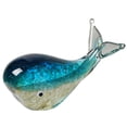 thumbnail image 2 of Figura de ballena de vidrio soplado hecha a mano iZZZHH, cristalina y luminosa, ideal para decorar el hogar, centro de mesa., 2 of 8