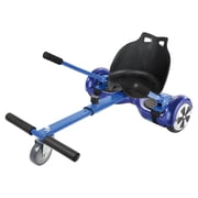 HoverTech All In One Hover Cart Attachment For Hover board - Transform your Hover board into a Go Kart with Hovercart – Blue