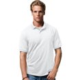 thumbnail image 1 of Hanes Polo en Jersey pour Hommes en Mélange de Coton, 2TG, Blanc, 1 of 6