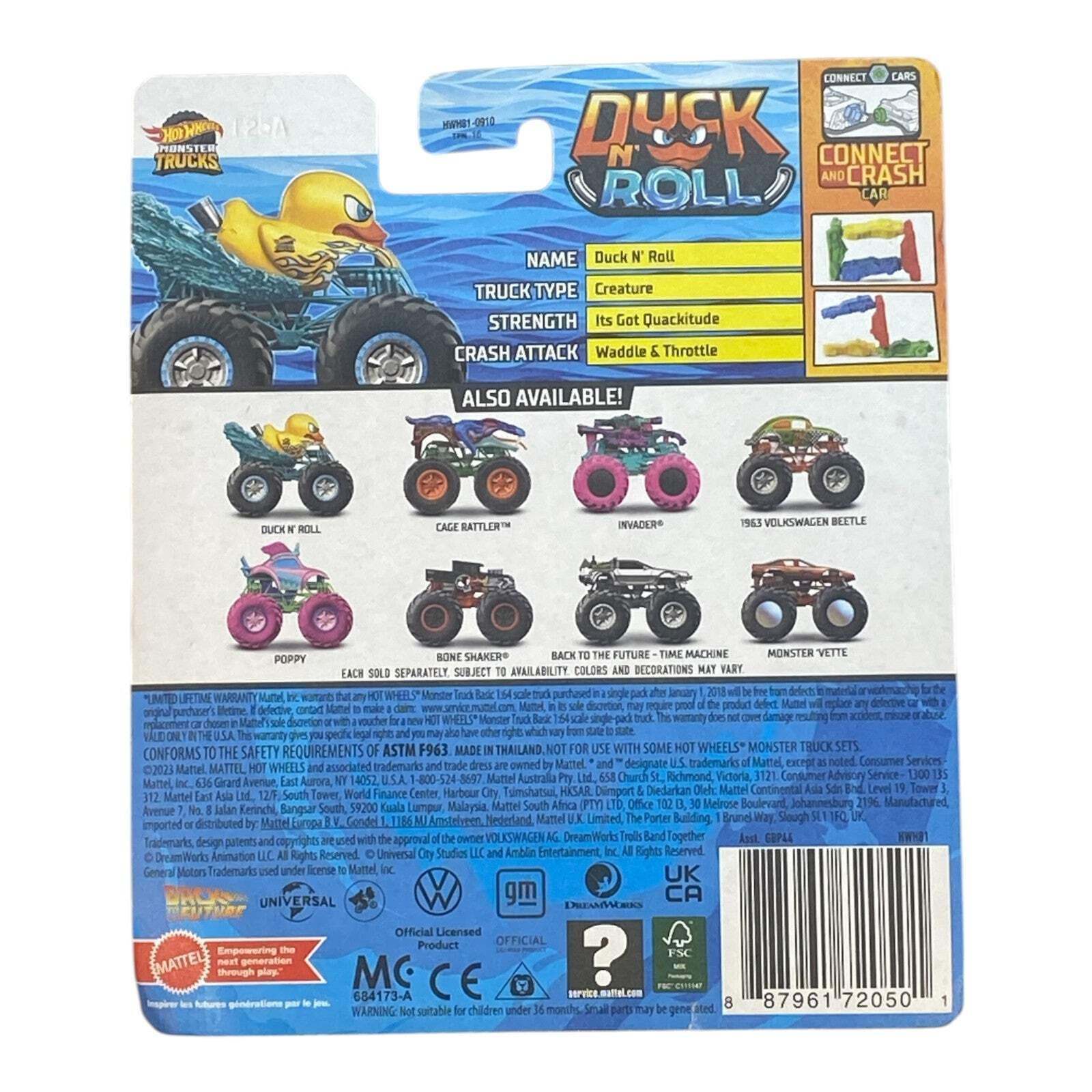 Hot Wheels Duck N' Roll（ダックン・ロール）2台セット 2024 Hot Wheels 167/250 HTC11 Duck N' Roll, Hot Wheels Let's