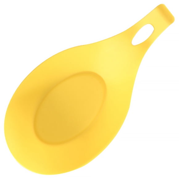 pitrice LazyHome Kitchen Spoon Rest Heat Resistant Spatula Holder Dish Cooking Tools Yellow 1Set