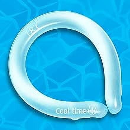Neck Cooling Tube, Wearable Cooling Neck Wraps for Summer Heat, Hands Free Cold Pack, Reusable Neck Cooler (Blue)