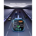 thumbnail image 3 of Adaptador Bluetooth 5.3 para coche PD+QC3.0, transmisor FM y cargador rápido para coche, kit manos libres para radio de coche inalámbrica, 3 of 5