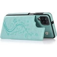 thumbnail image 5 of Phone Case for Samsung Galaxy A42 5G with Tempered Glass Screen Protector Card Holder Wallet Cover Stand Flip Leather Cell Accessories Glaxay A 42 G5 Gaxaly 42A S42 4G 2021 Cases Women Girl Green, 5 of 14