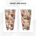 thumbnail image 3 of Salouo Tulips Flowers Print 20oz Tumbler with Lid,Stainless Steel Vacuum Insulated Tumbler Durable Insulated Coffee Mug Thermal Cup with Splash Proof Sliding Lid-Without Straw, 3 of 8