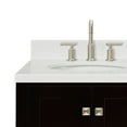 thumbnail image 6 of Ariel Cambridge 36 Inch Single Left Offset Oval Sink Bathroom Vanity With Carrara White Quartz Countertop 1.5 Edge In Espresso, 6 of 10