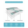 thumbnail image 5 of Nautical Anchor Queen Size Down Alternative Comforter, Lightweight Comforter Quilt Bedding Set with Pillow Shams Turquoise Grey White Horizontal Stripe All Seasons Bed Comforter Duvet Insert 90"x96", 5 of 7