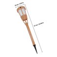thumbnail image 4 of KONTONTY Outil d'Éclairage Lampe Torche Résine Kaki Faible Consommation Extérieur Pelouse 1 Ensemble, 4 of 8