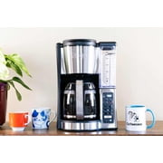 Ninja Coffee Maker, 12-Cup Coffee Brewer with Permanent Filter, 2 Brew Styles Classic & Rich, Adjustable Warming Plate, CE251 Black/Stainless Steel