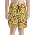 thumbnail image 2 of Cauagu Fruits And Vegetables Print Swim Trunks for Men,Youth Boys Swim Shorts Compression Liner Beach Shorts Boys' Swimming Shorts 7-20 Years Bathing Suit-X-Large, 2 of 7