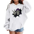 thumbnail image 2 of Tiijoy Big Boys Halloween Graphic Hoodie Skeleton Print Pullover Hooded Sweatshirt, Sizes 11-12, 2 of 4