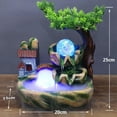 thumbnail image 6 of Waterfall Fountain Indoor Mini Waterfall with Led Lights & Atomizer Indoor Fountains and Waterfalls Table Top Water Fountain for Office, Home, Bedroom Desk Decor (Rockery Flowing Water), 6 of 15