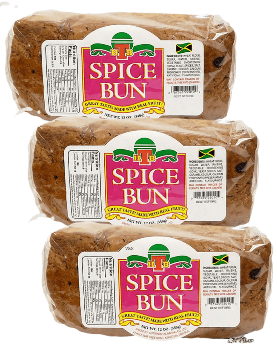 HTB Jamaican Easter Spiced Bun, 12 oz, Pack of 3
