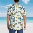 thumbnail image 6 of Goofa Watercolor Leaves Hawaiian Shirt for Men, Unisex Summer Beach Casual Short Sleeve Button Down Shirts,Aloha Tropical Floral print shirt-, 6 of 9