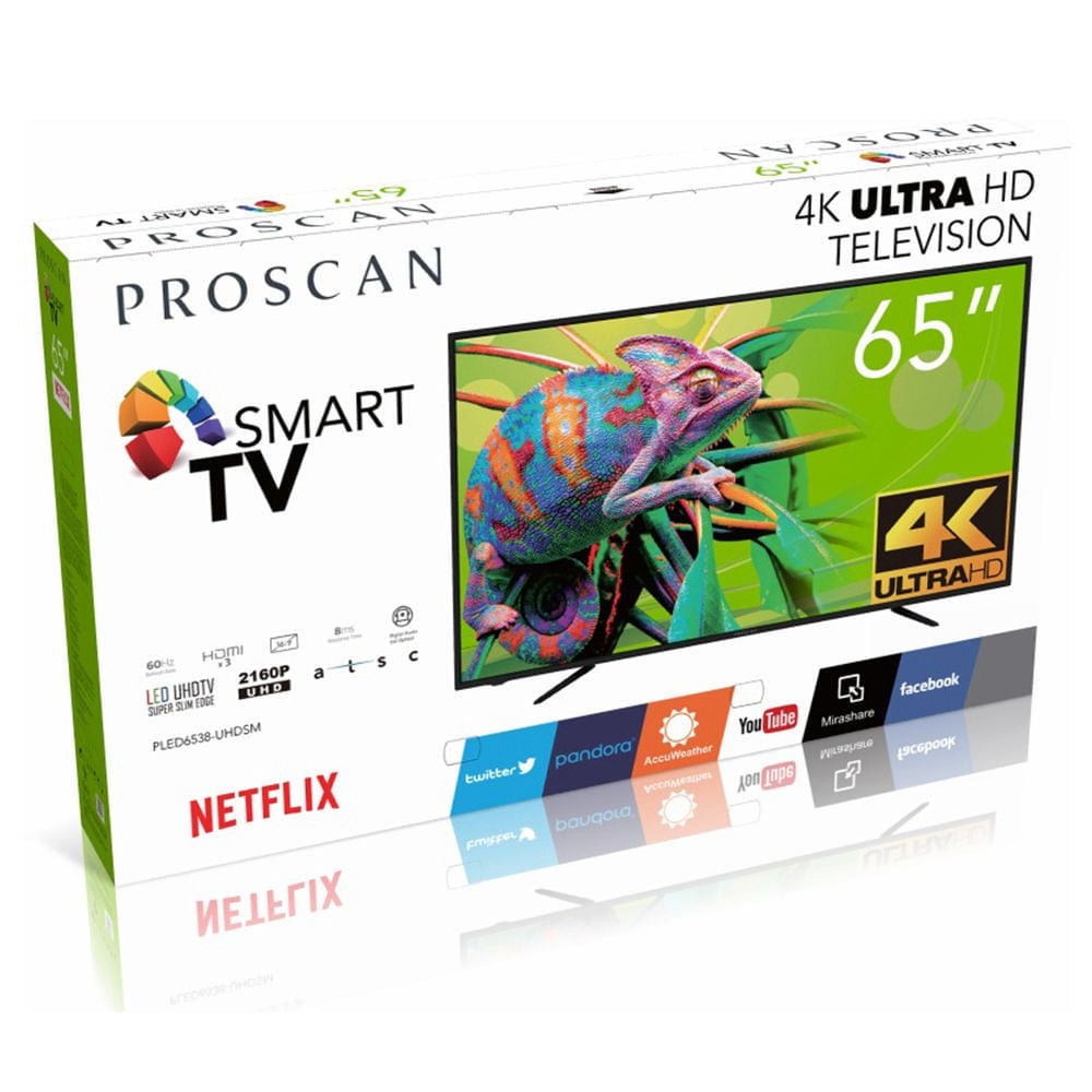 Proscan 65" 4K UHD Smart TV, PLED6538-UHDSM