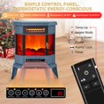 thumbnail image 3 of Chimenea eléctrica RealSmart de 56 cm, infrarroja, llama 3D, control remoto, 3 of 7