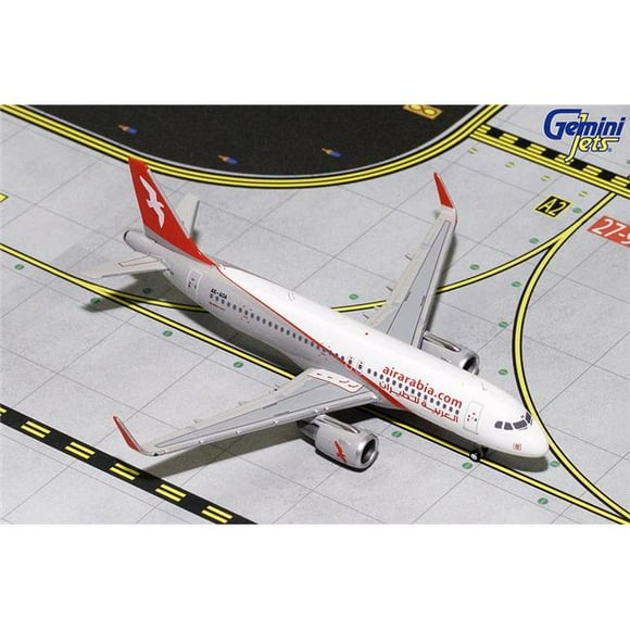 Gemini Jets GJ1436 No. A6-AOA A320 Diecast Model Air Arabia Airlines with Scale 1 by 400