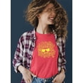 thumbnail image 2 of Fun Beach Holiday Vacation Graphic Women's T-shirt, 2 of 4