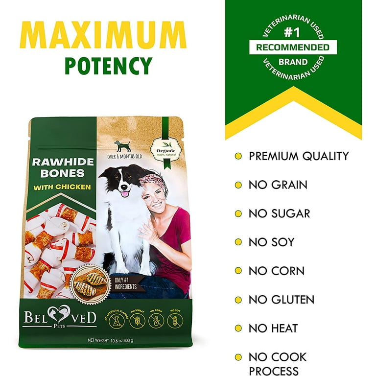 Organic rawhide store chews for dogs