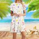 thumbnail image 1 of Puntoco Vestido De Mujer De Manga Corta Con Estampado Floral Y Cuello Redondo Blanco Xxl,Regalos Para Mujer Joven, 1 of 6