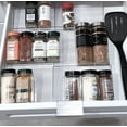 thumbnail image 4 of Expandable Spice Rack (17" X 16" Max Size) - Adjustable Drawer Organizer for Kitchen Cabinet Drawers - Heavy Quality Plastic - 3 Slanted Tiers for Vitamins, Supplements, Garlic, Salt, Pepper, Spice Ja, 4 of 4