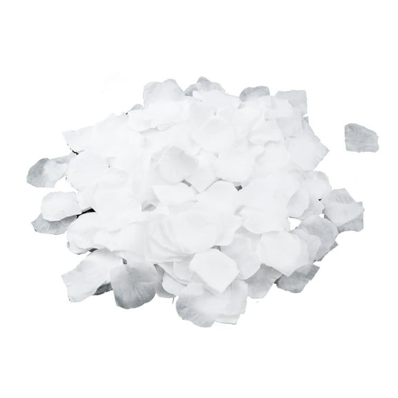 LC LICTOP 1200Pcs Artificial Flowers Petals Silk Rose Petals Decoration for Wedding Proposal Pure White