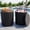 Black, variant on SERWALL Outdoor Cooler Side Table, Umbrella Side Table with 1.5 inch Hole for Patio, Pool, White