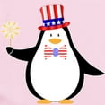 thumbnail image 2 of CafePress - Patriotic Penguin Body Suit - Baby Light Bodysuit, Size Newborn - 24 Months, 2 of 4