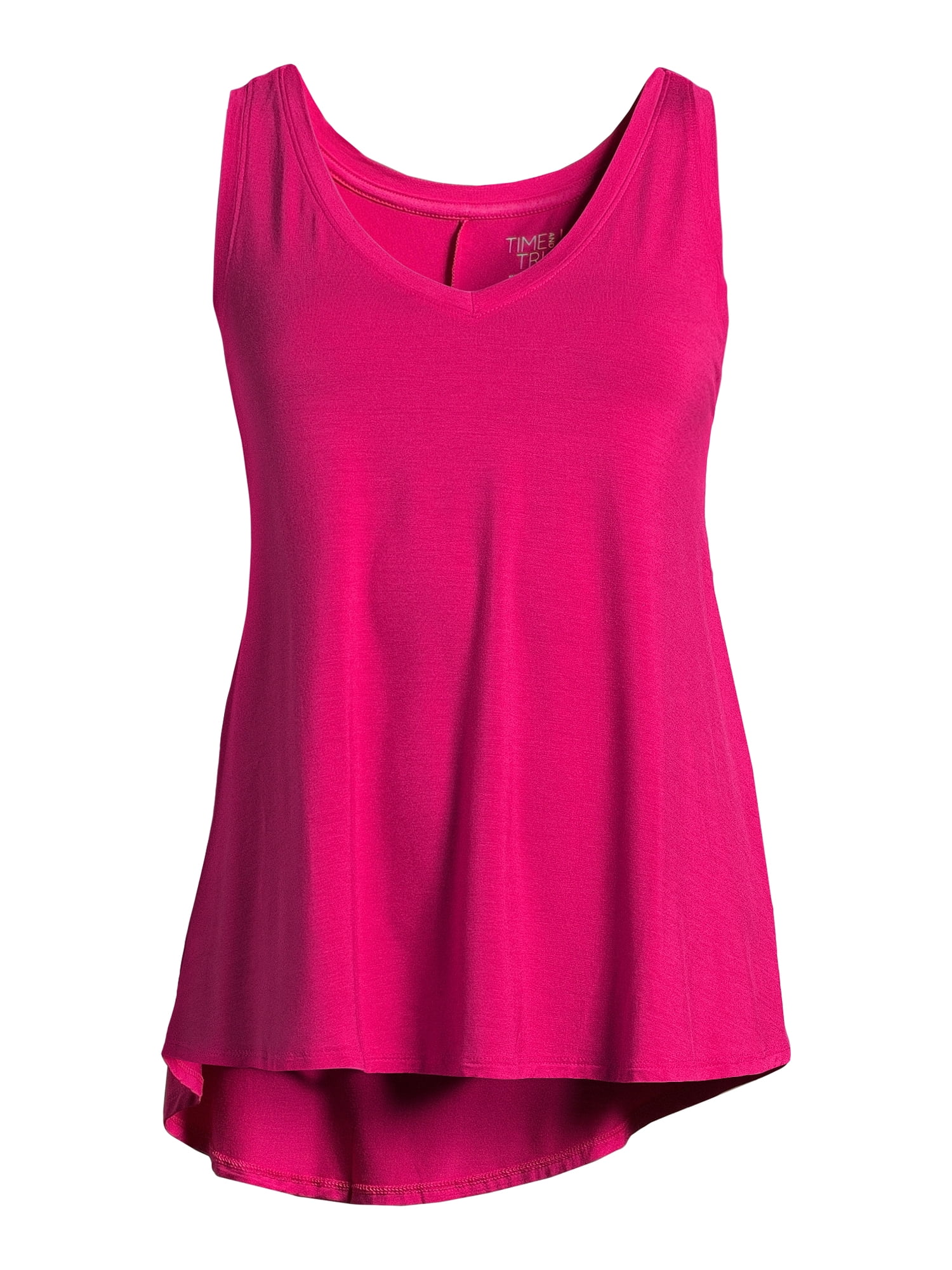 Time and Tru Women's Hi-Low Tank Top, Sizes S-XXXL