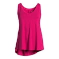 thumbnail image 3 of Time and Tru Women's Hi-Low Tank Top, Sizes S-XXXL, 3 of 5