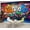 Color 10, variant on Graffiti Wallpaper Graffiti Eye Hands Colorful Paint Peel and Stick Wall Murals 69"H x 96"W Removable PVC Wall Paper Self-Adhesive Wall Paintings Art Decor for Bedroom Living Room