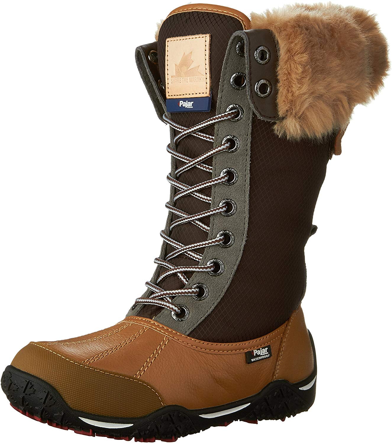 Pajar Women's Genevieve Boots Honey/Dark Brown - Walmart.com