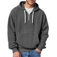 thumbnail image 7 of Men's Hoodie, 2026 New Colorblock Jackets Pocket Tops Mens Sports Large Size Casual Long Sleeve Winter Hoodie, Breathable Fabric for Men, Quarter Zip Pullover Style., 7 of 7