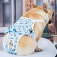 thumbnail image 4 of Dog Diapers Female Washable Sanitary Pantie with Adjustable Suspender, Reusable Doggie Diapers for Male Dogs in Heat, Cotton Puppy Pet Period Panties Dog Underwear, 4 of 6