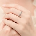 thumbnail image 3 of Eternity Stainless Steel (316L) Stackable Band Ring Cubic Zirconia (CZ) Wedding Band Ring 2.2mm Wide, 3 of 6