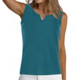 thumbnail image 4 of aidice Cotton Tank Top for Women Fitted Sleeveless Breathable Tanks Solid Color Summer Casual Top, 4 of 6