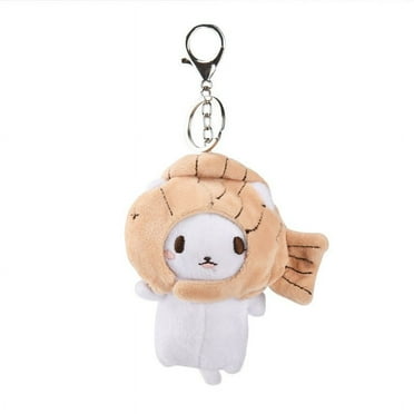 Lady Girl Cute Pp Cat Taiyaki Key Chain Animal Pendant Detachable Doll Pendant Car Key Chain Backpack Pendant Metal Key Ring