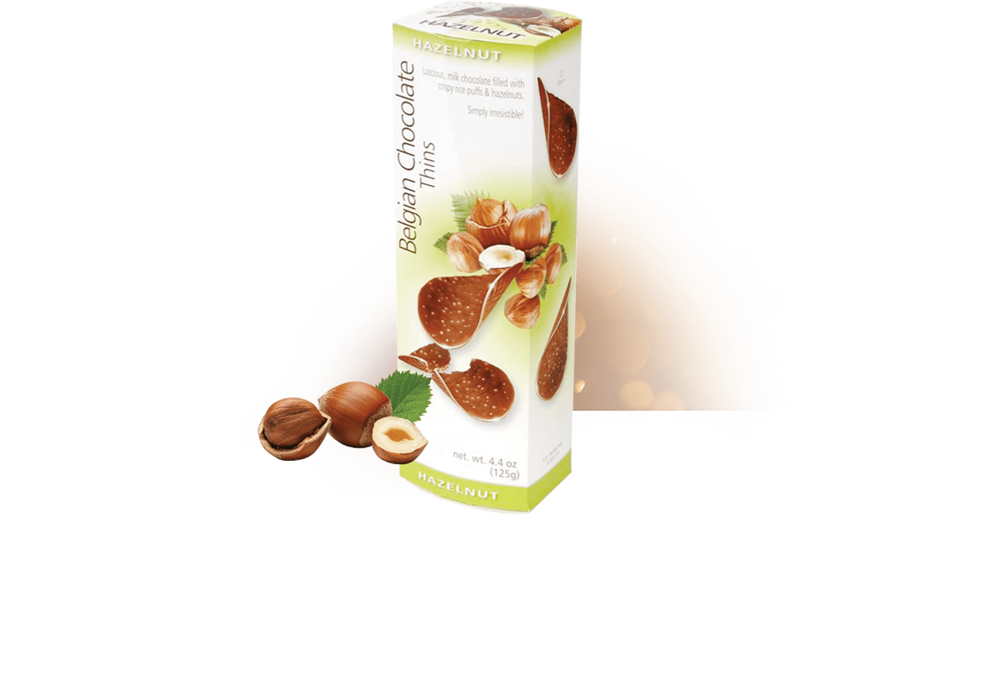 Royal Belgian Chocolate Thins Hazelnut 4.4oz NEW -2 Pack