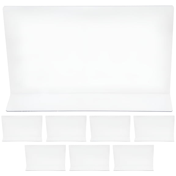 LAMIRO 8 Acrylic Shelf Dividers for Closet and Cabinet Organization